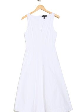 Ellen Tracy White Cotton Dress